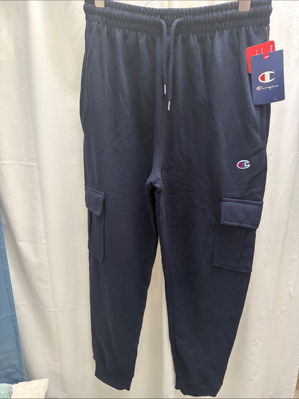 Champion Men’s Navy Cargo Joggers sz L